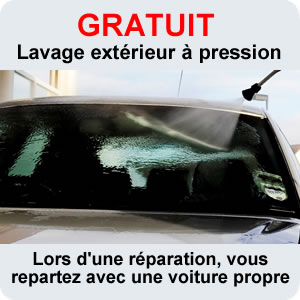 Lavage extérieur à pression - Lors d'une réparation vous repartez avec une voiture propre